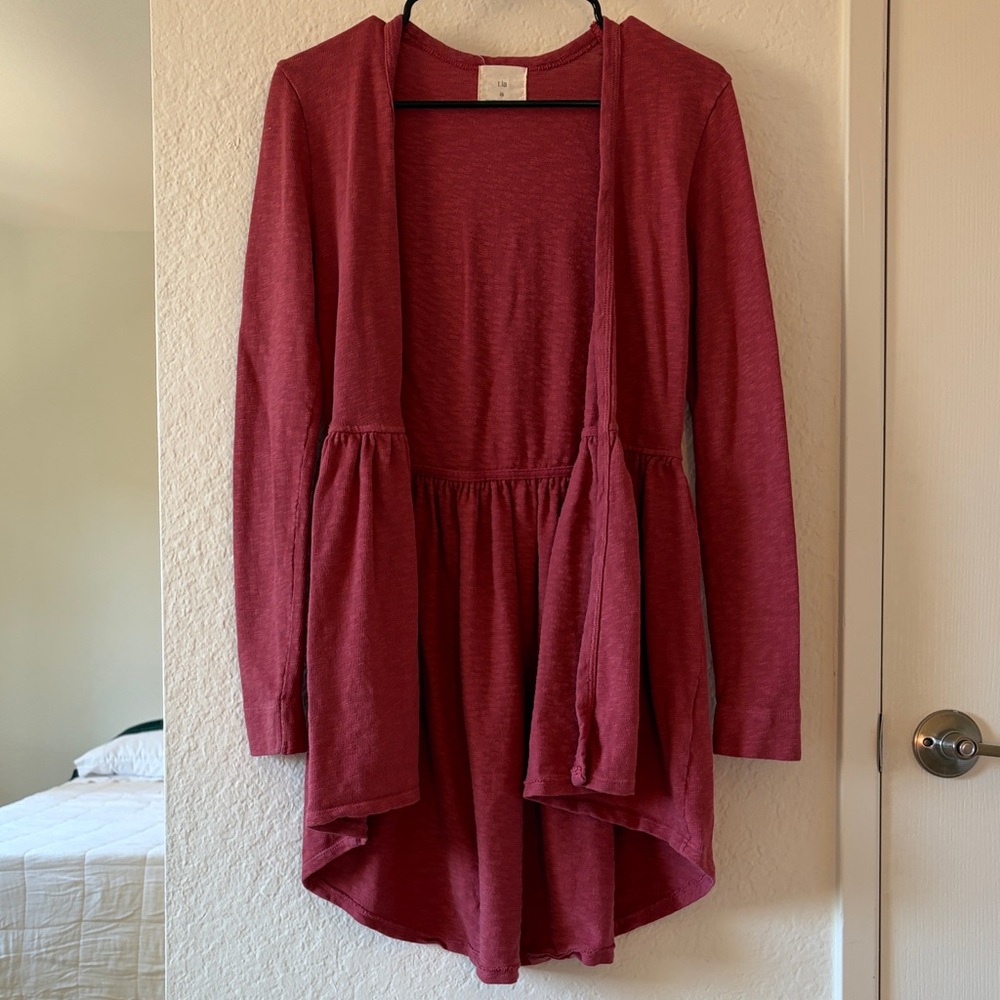 T.La Vibrant Pink Knit Cardigan